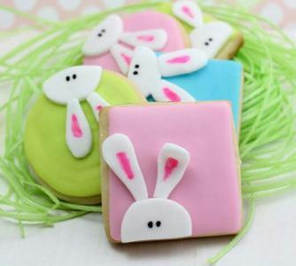 Peeping Bunny cookies