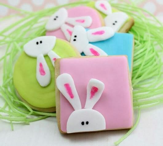 Peeping Bunny cookies